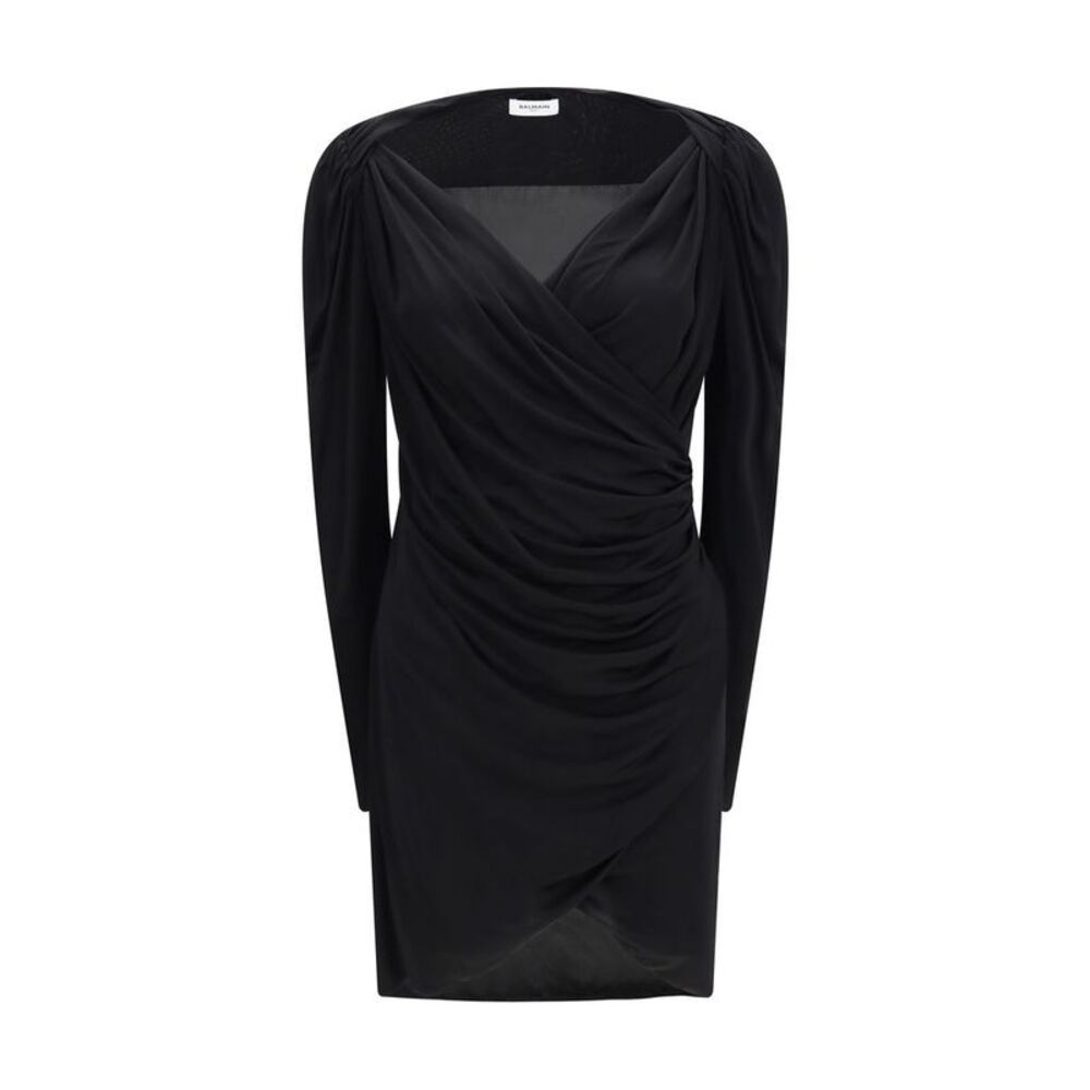 Balmain Black Viscose Casual Women's Dress